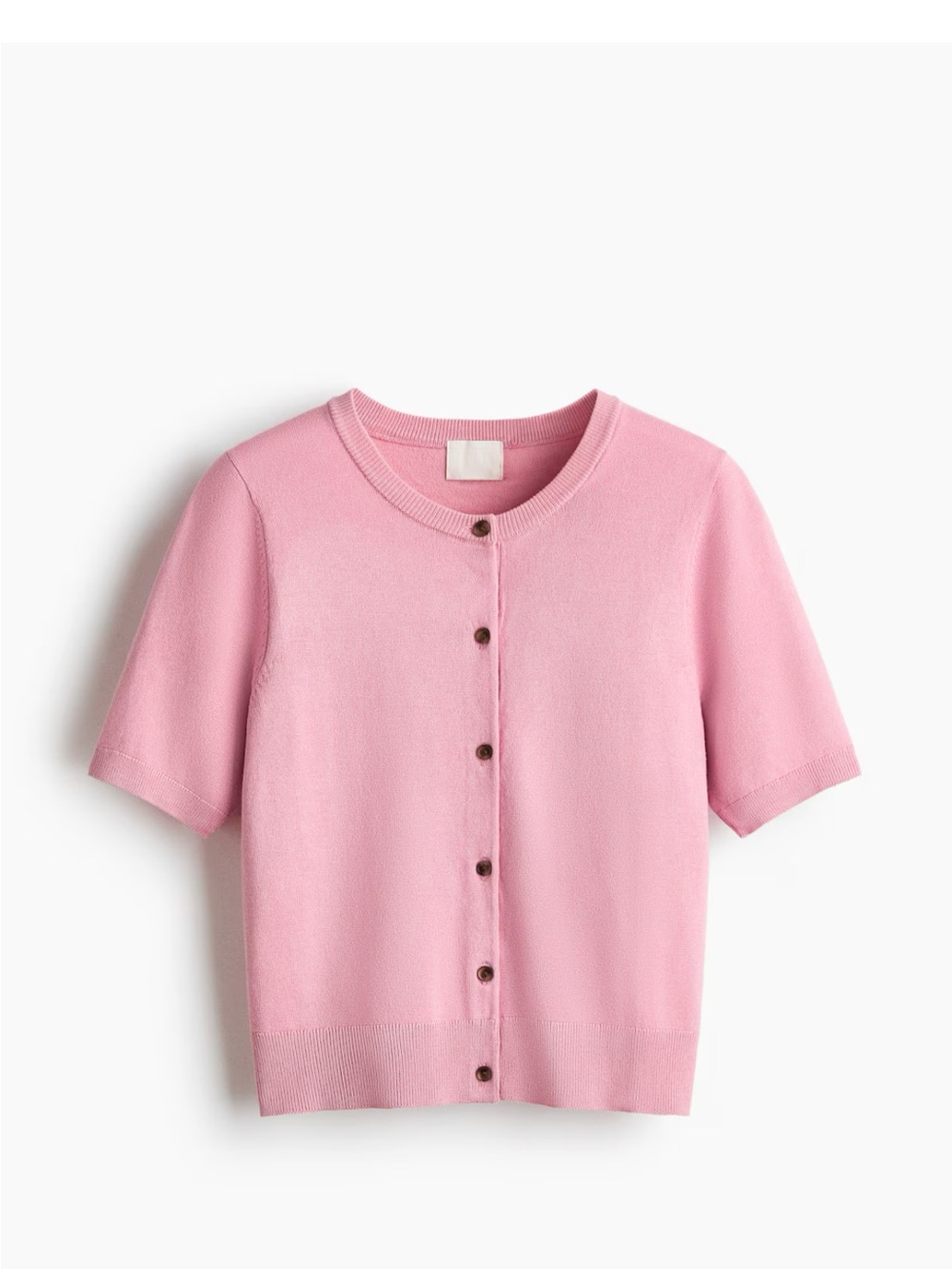 Isabel Marant pour H&M Pink Short-Sleeve Button Cardigan